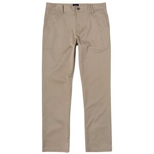 RVCA Weekend Stretch Men’s Khaki Pants Straight Leg Size 32 Dark Khaki